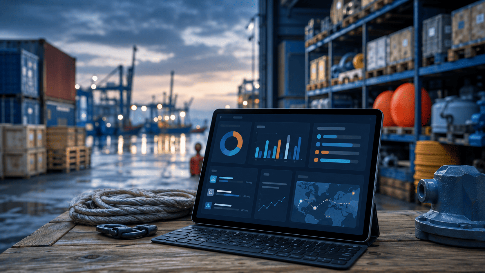 Streamlining procurement and sales for a marine ship chandler