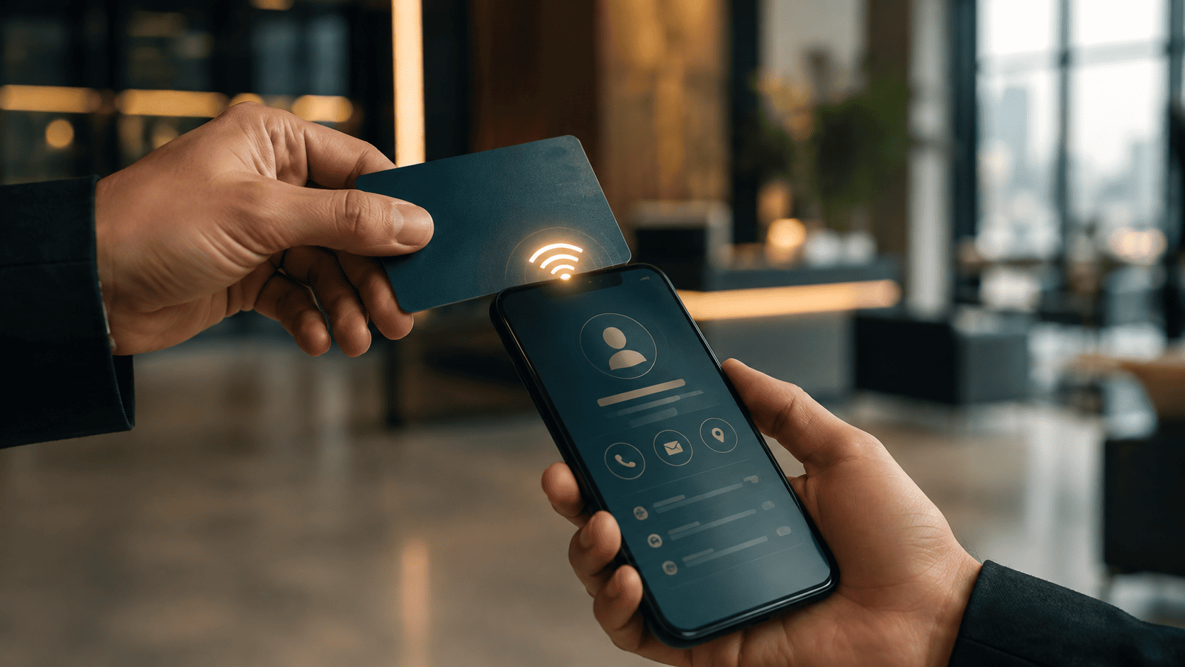 Turning NFC access cards into digital business cards for a Middle East-wide sustainability initiative